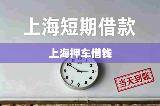 上海押车借钱 上海押车借钱